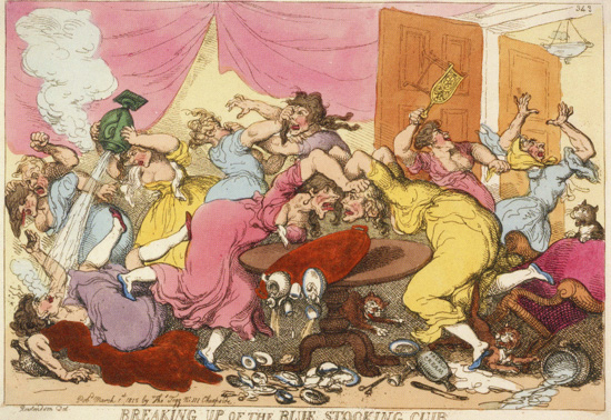 Bluestocking club cartoon